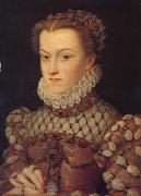 Francois Clouet Elisabeth of Austria,queen of France (mk05) oil on canvas